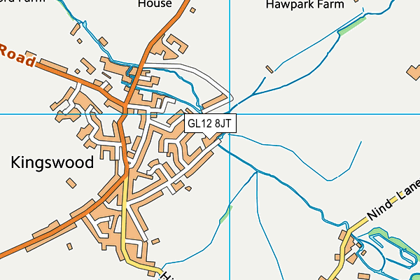 GL12 8JT map - OS VectorMap District (Ordnance Survey)