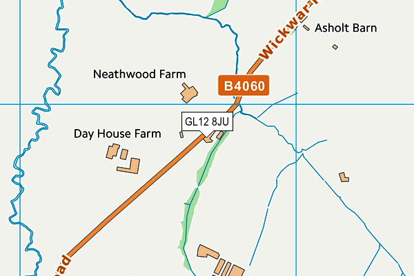 GL12 8JU map - OS VectorMap District (Ordnance Survey)