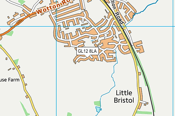 GL12 8LA map - OS VectorMap District (Ordnance Survey)