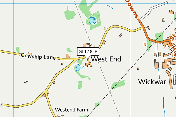 GL12 8LB map - OS VectorMap District (Ordnance Survey)