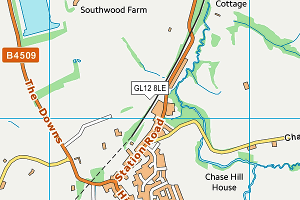 GL12 8LE map - OS VectorMap District (Ordnance Survey)