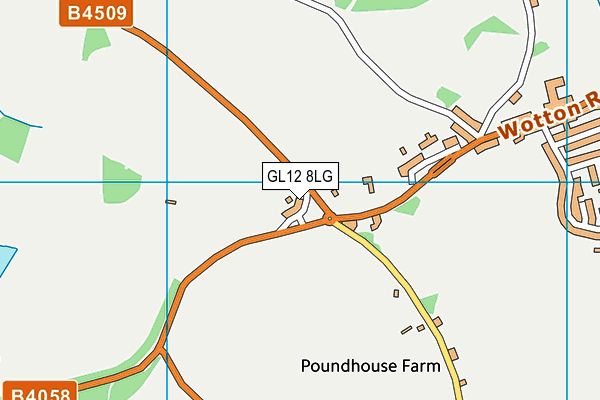 GL12 8LG map - OS VectorMap District (Ordnance Survey)