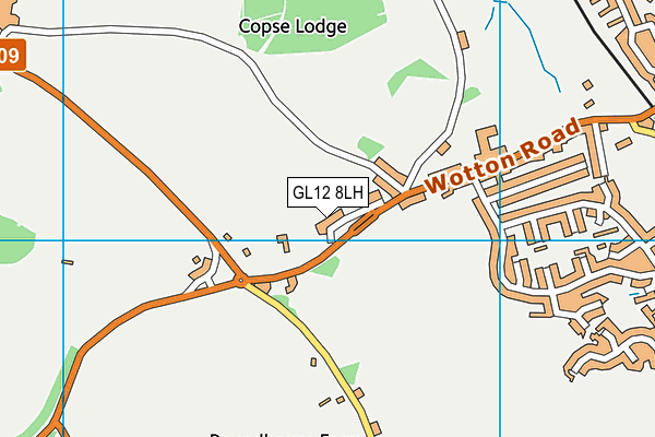 GL12 8LH map - OS VectorMap District (Ordnance Survey)