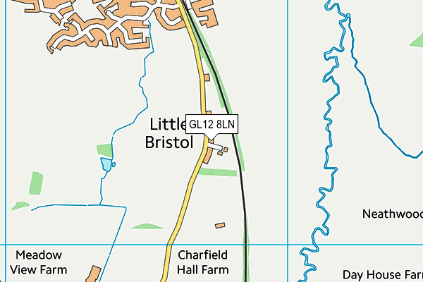 GL12 8LN map - OS VectorMap District (Ordnance Survey)