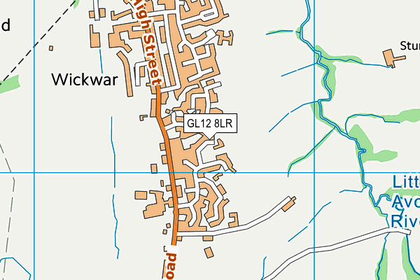 GL12 8LR map - OS VectorMap District (Ordnance Survey)