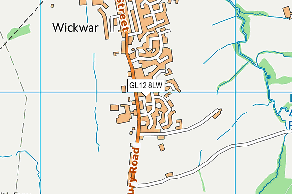 GL12 8LW map - OS VectorMap District (Ordnance Survey)