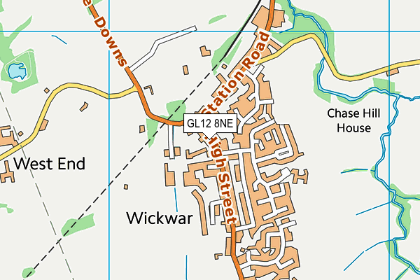 GL12 8NE map - OS VectorMap District (Ordnance Survey)