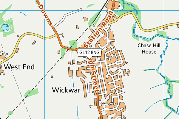 GL12 8NG map - OS VectorMap District (Ordnance Survey)