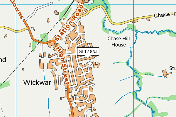 GL12 8NJ map - OS VectorMap District (Ordnance Survey)