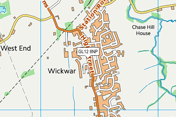GL12 8NP map - OS VectorMap District (Ordnance Survey)