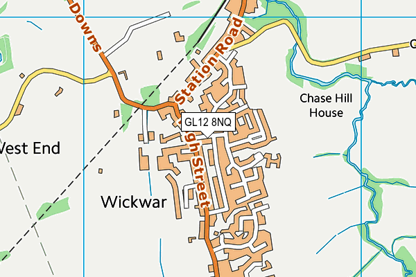 GL12 8NQ map - OS VectorMap District (Ordnance Survey)