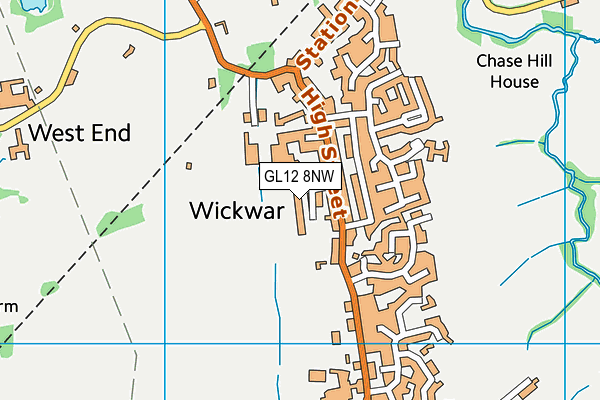 GL12 8NW map - OS VectorMap District (Ordnance Survey)