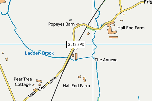 GL12 8PD map - OS VectorMap District (Ordnance Survey)