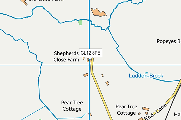 GL12 8PE map - OS VectorMap District (Ordnance Survey)