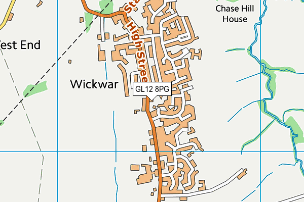 GL12 8PG map - OS VectorMap District (Ordnance Survey)