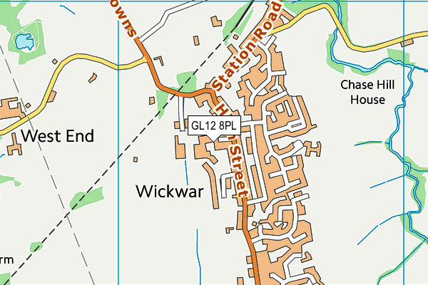 GL12 8PL map - OS VectorMap District (Ordnance Survey)