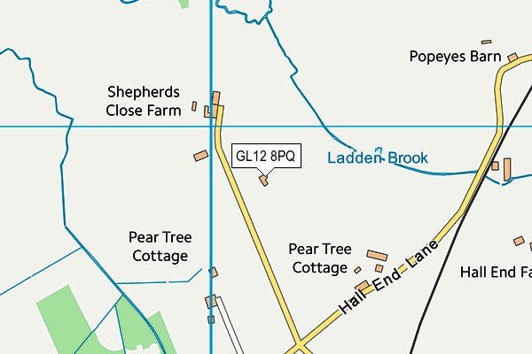 GL12 8PQ map - OS VectorMap District (Ordnance Survey)