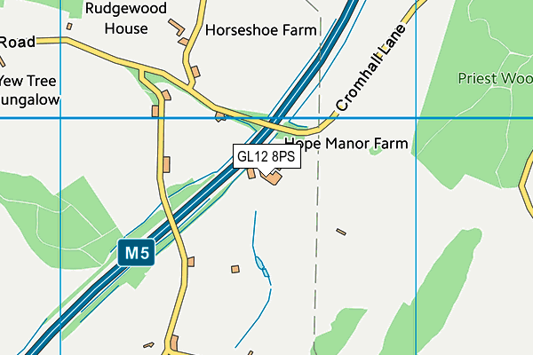 GL12 8PS map - OS VectorMap District (Ordnance Survey)