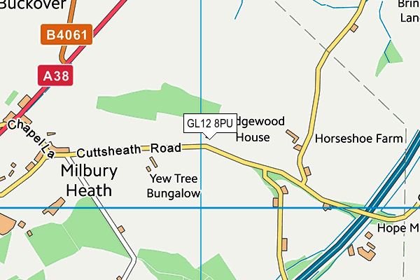 GL12 8PU map - OS VectorMap District (Ordnance Survey)