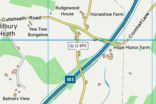 GL12 8PX map - OS VectorMap District (Ordnance Survey)