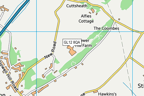 GL12 8QA map - OS VectorMap District (Ordnance Survey)