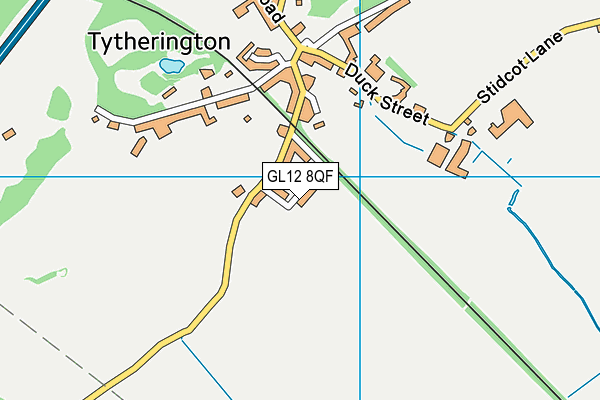 GL12 8QF map - OS VectorMap District (Ordnance Survey)