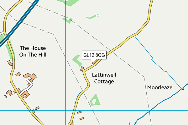 GL12 8QG map - OS VectorMap District (Ordnance Survey)