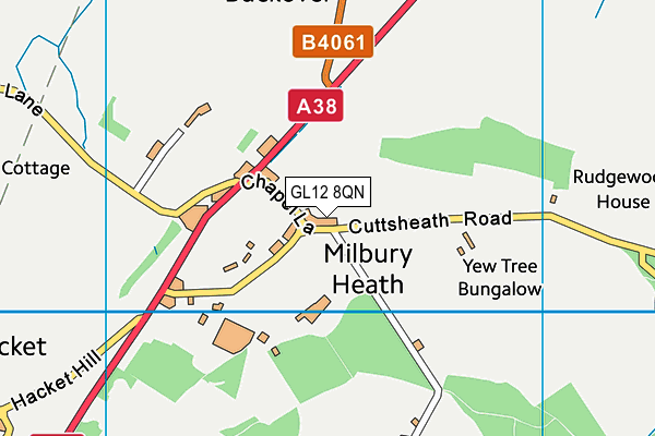 GL12 8QN map - OS VectorMap District (Ordnance Survey)