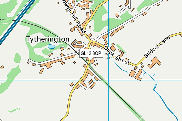 GL12 8QP map - OS VectorMap District (Ordnance Survey)