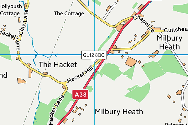 GL12 8QQ map - OS VectorMap District (Ordnance Survey)