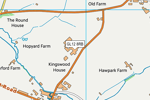 Wotton Sports Centre map (GL12 8RB) - OS VectorMap District (Ordnance Survey)