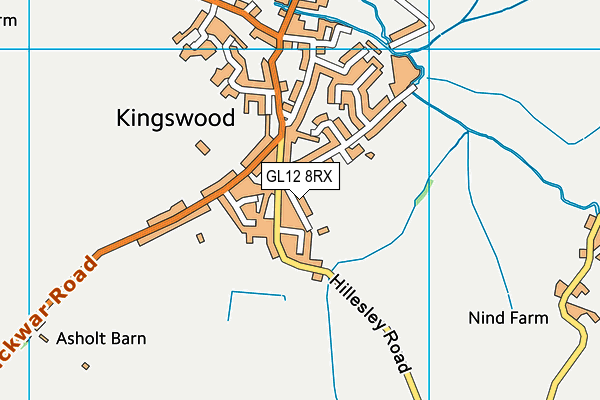 GL12 8RX map - OS VectorMap District (Ordnance Survey)