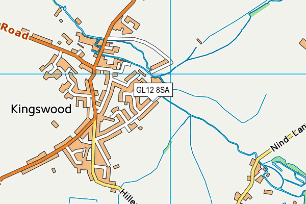 GL12 8SA map - OS VectorMap District (Ordnance Survey)