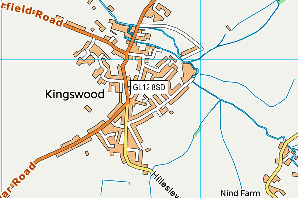 GL12 8SD map - OS VectorMap District (Ordnance Survey)