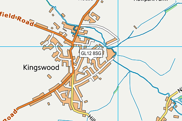 GL12 8SG map - OS VectorMap District (Ordnance Survey)