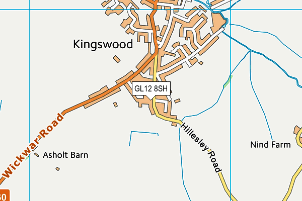 GL12 8SH map - OS VectorMap District (Ordnance Survey)