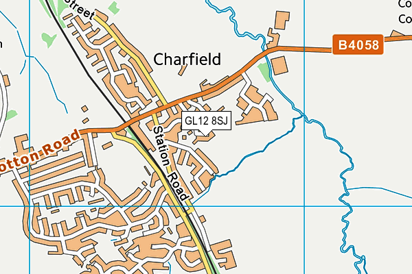 GL12 8SJ map - OS VectorMap District (Ordnance Survey)