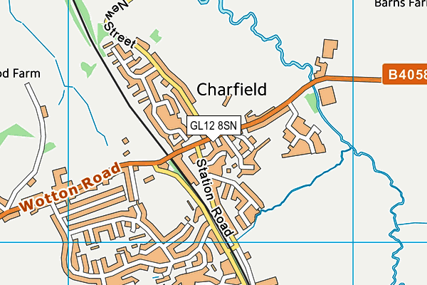 GL12 8SN map - OS VectorMap District (Ordnance Survey)