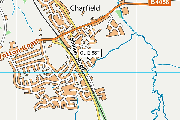 GL12 8ST map - OS VectorMap District (Ordnance Survey)