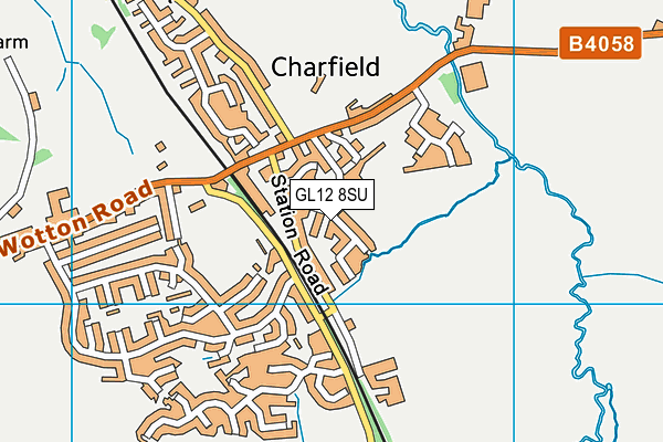 GL12 8SU map - OS VectorMap District (Ordnance Survey)