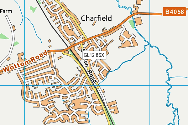 GL12 8SX map - OS VectorMap District (Ordnance Survey)