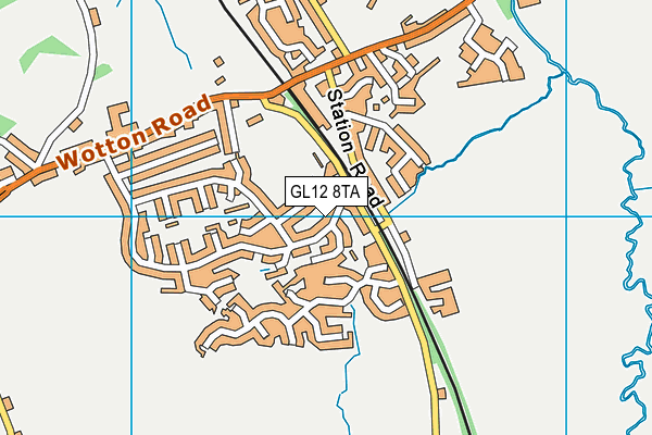 GL12 8TA map - OS VectorMap District (Ordnance Survey)