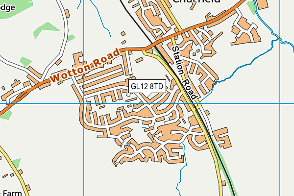 GL12 8TD map - OS VectorMap District (Ordnance Survey)