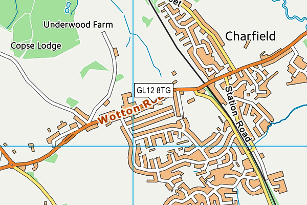 Charfield Memorial Hall & Playing Field map (GL12 8TG) - OS VectorMap District (Ordnance Survey)