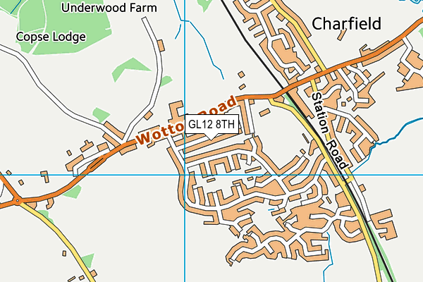 GL12 8TH map - OS VectorMap District (Ordnance Survey)