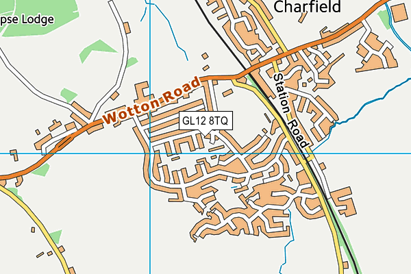 GL12 8TQ map - OS VectorMap District (Ordnance Survey)