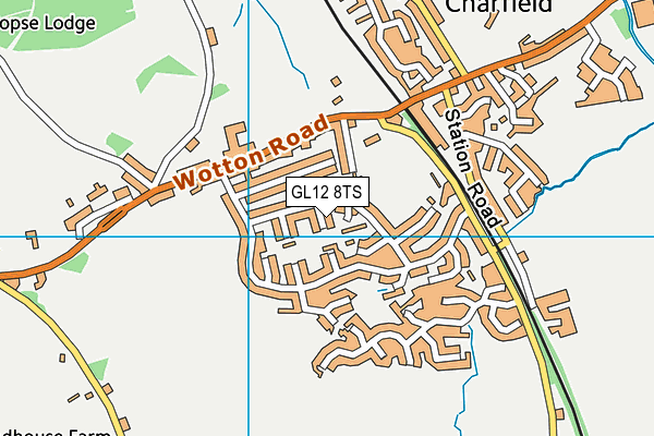 GL12 8TS map - OS VectorMap District (Ordnance Survey)