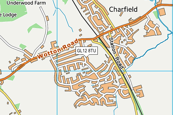 GL12 8TU map - OS VectorMap District (Ordnance Survey)