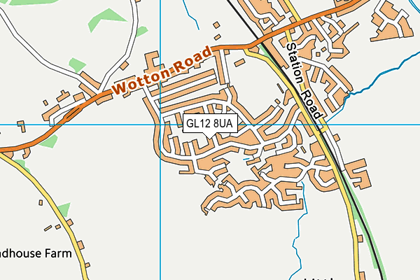 GL12 8UA map - OS VectorMap District (Ordnance Survey)