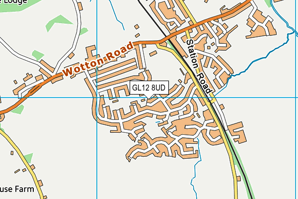 GL12 8UD map - OS VectorMap District (Ordnance Survey)